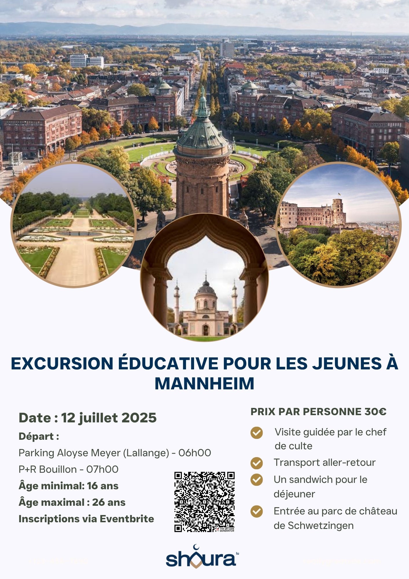 Excursion éducative pour les jeunes à Mannheim